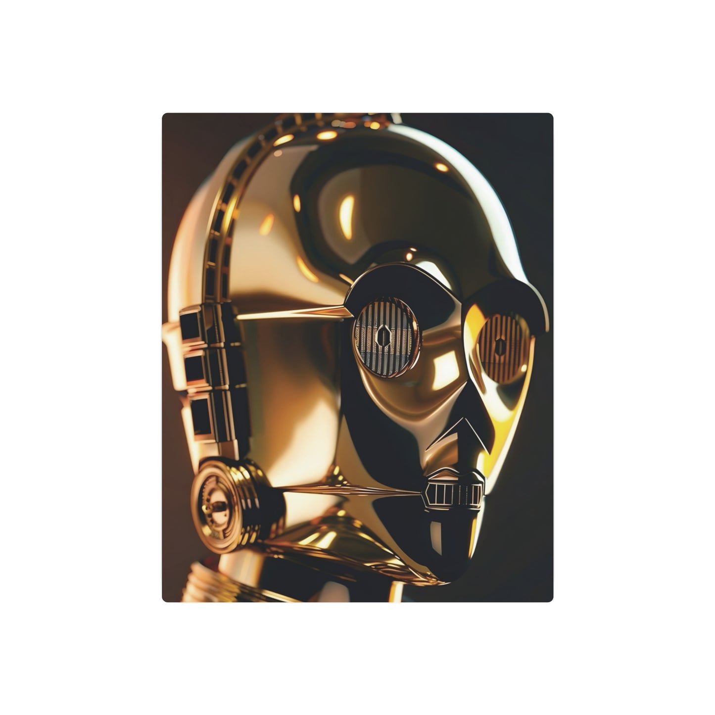 C3PO Star Wars Metal Art Poster