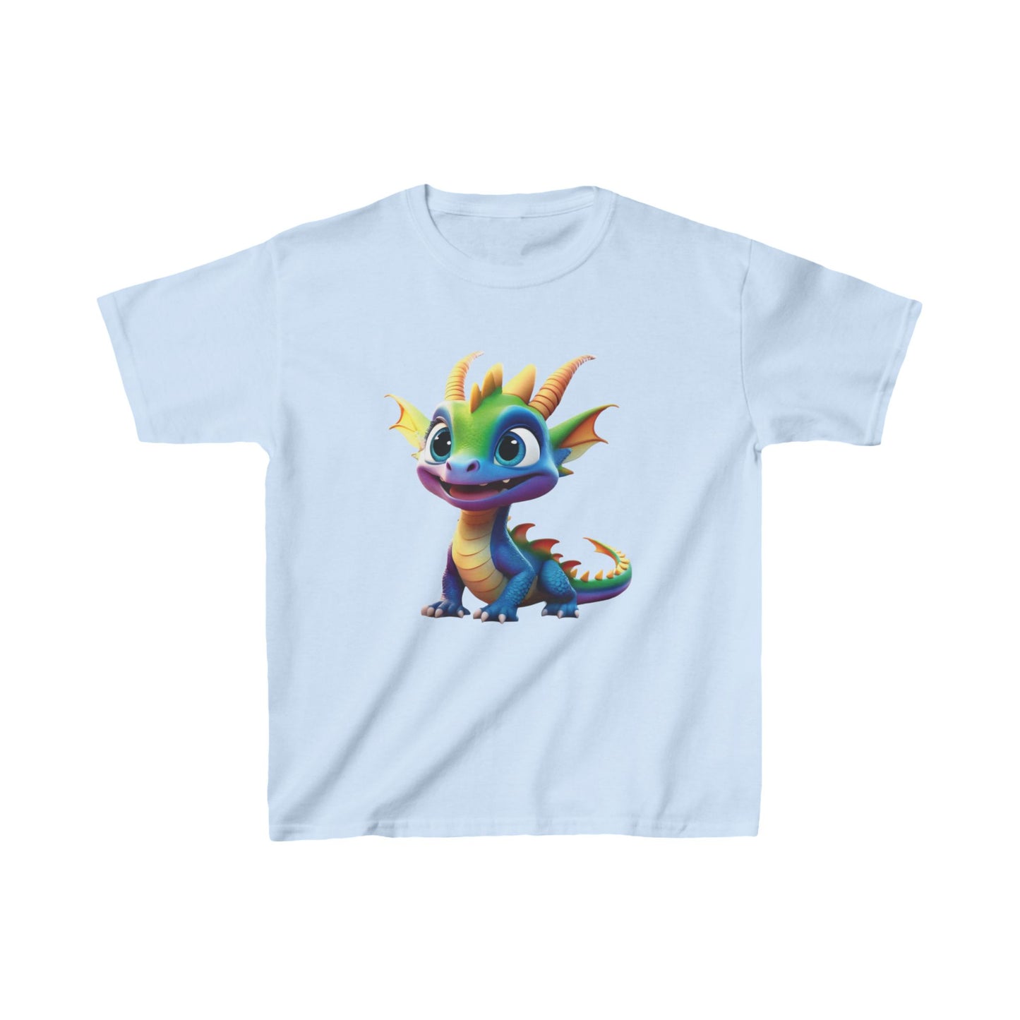 Kids Cute Dragon T shirt Heavy Cotton Tee 16 colors