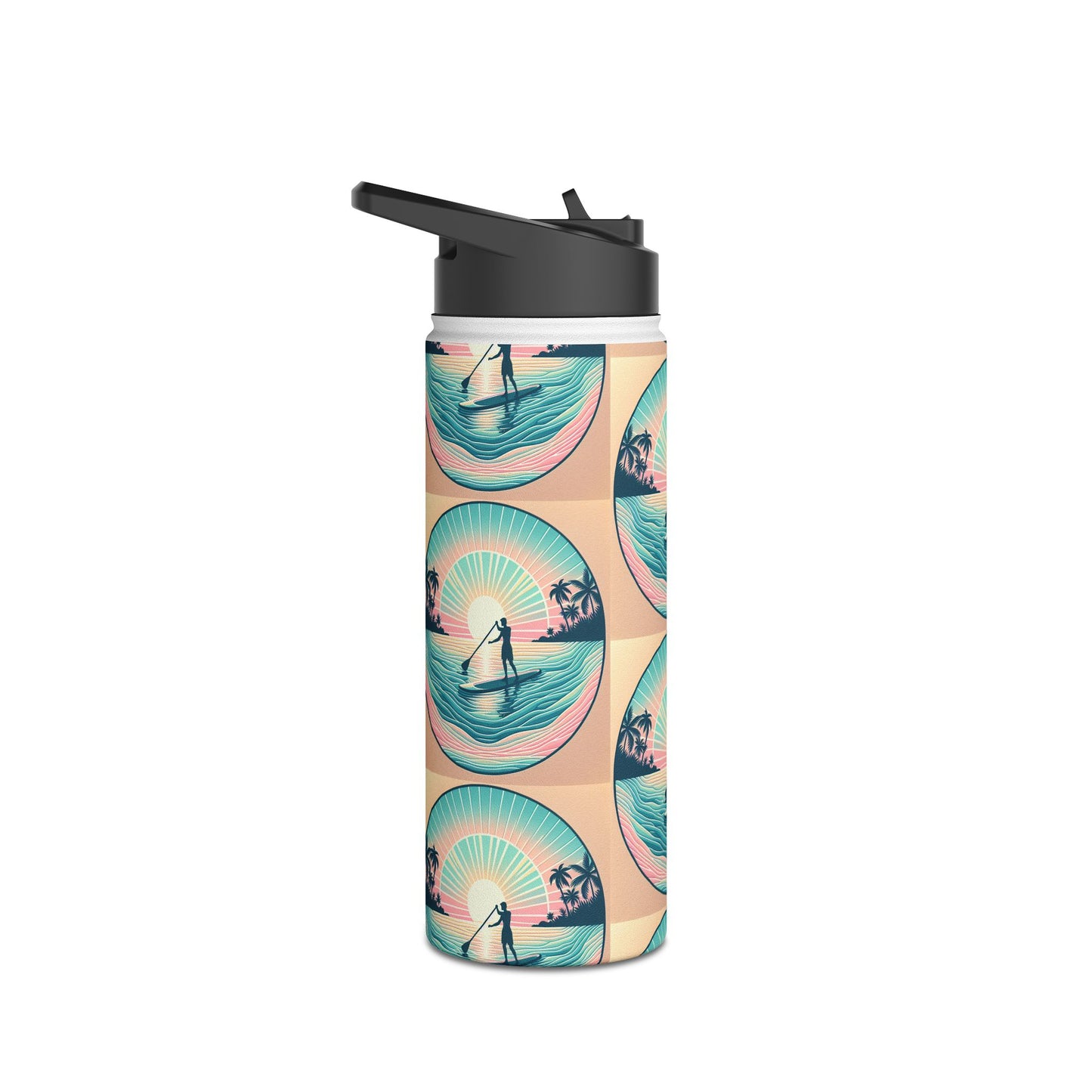 Fantasy Paddleboarding Stainless Steel Water Bottle, Standard Lid