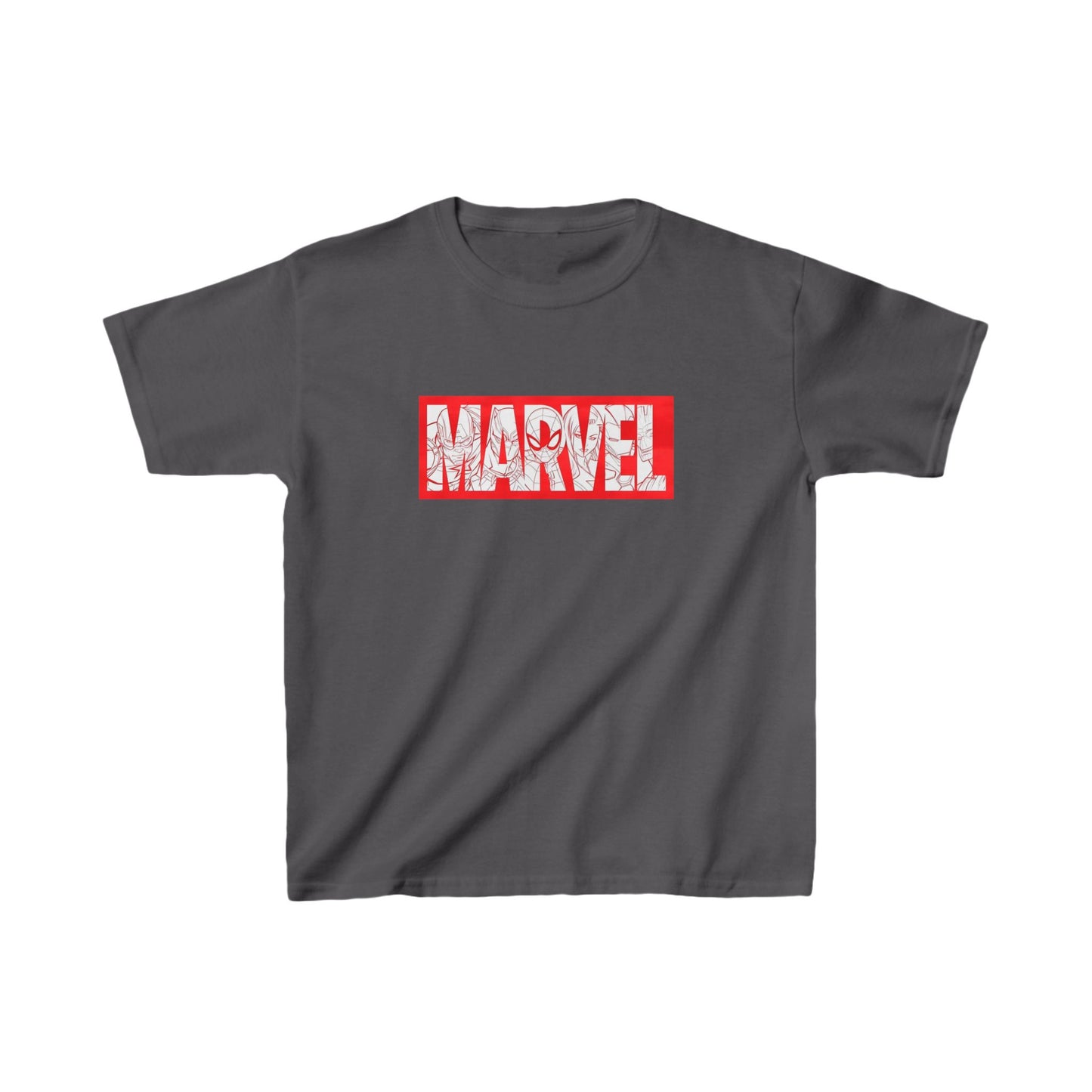 Unisex Childrens Computer Game Marvel Logo Graphic Cotton Tee 16 colors