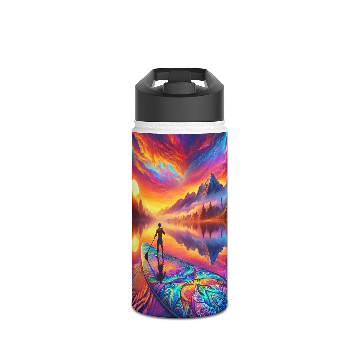 Fantasy Paddleboarding Stainless Steel Water Bottle, Standard Lid