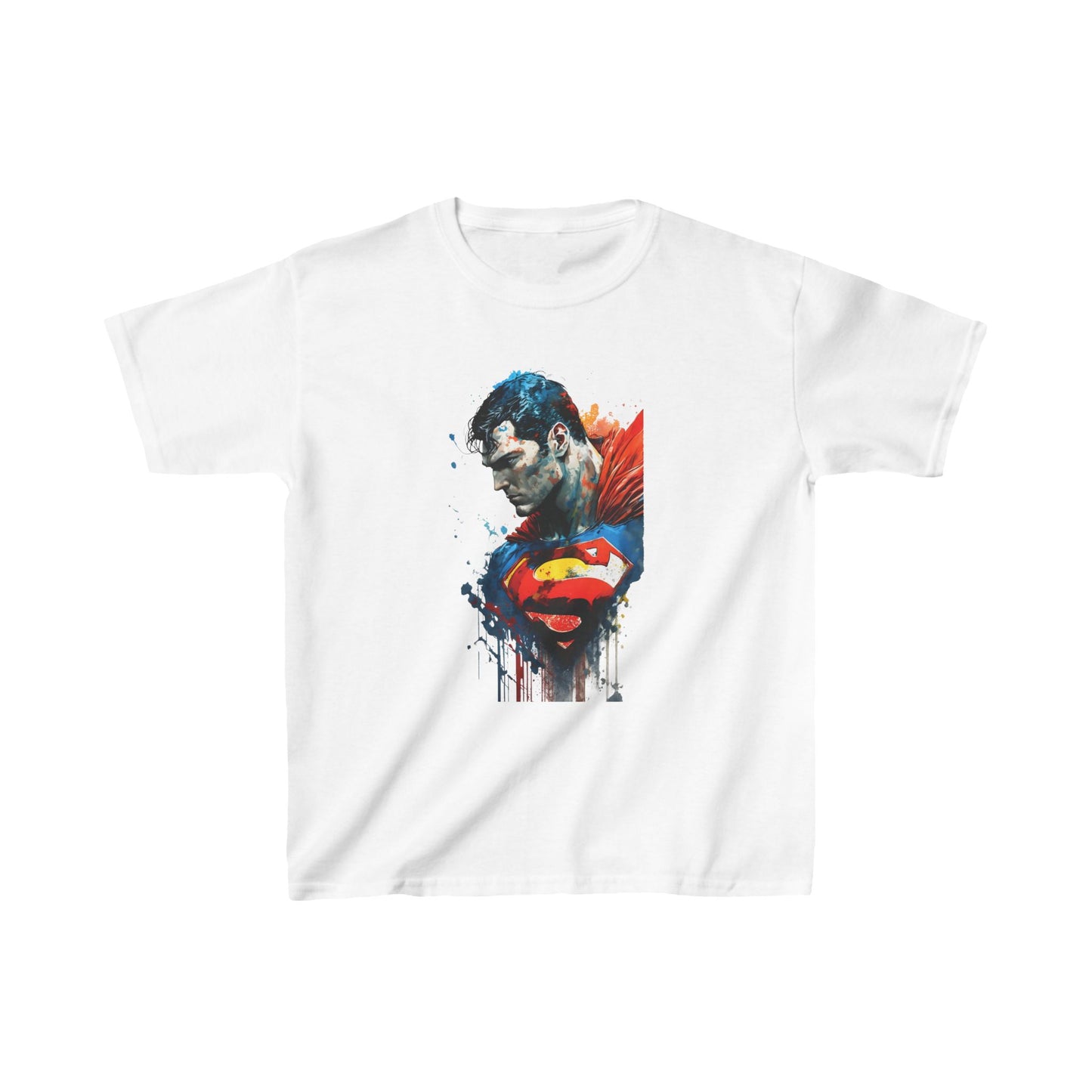 Unisex Kids Superman Cotton T Shirt Tee Youths Childs