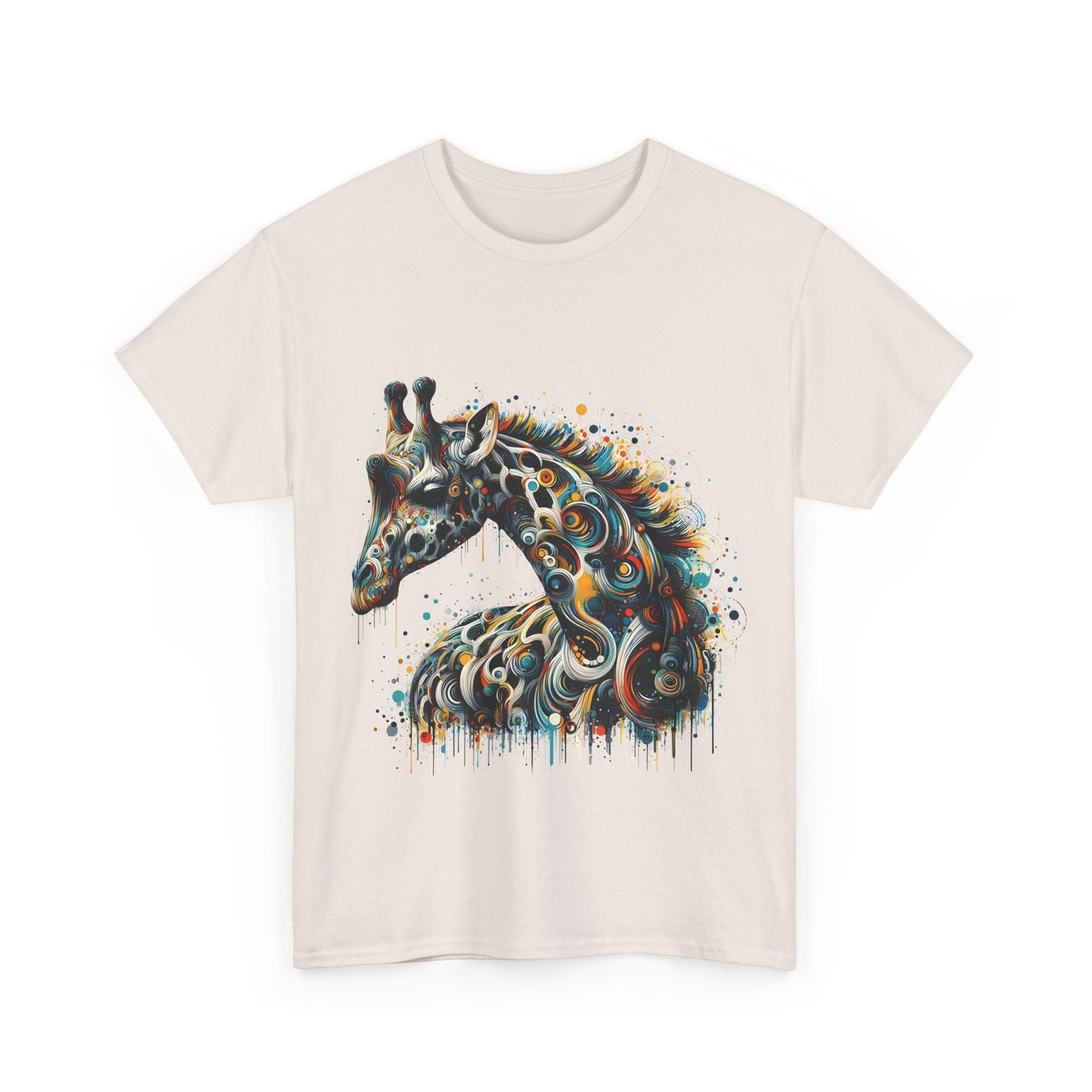 Fantasy Art Giraffe Graphic T-Shirt Urban Streetwear Unisex Cotton