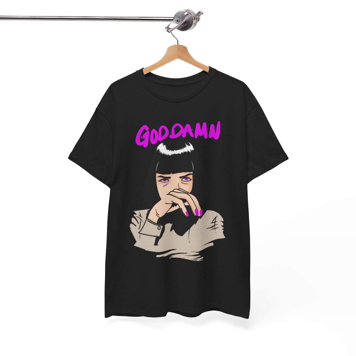 Pulp Fiction God Damn Funny Gift Mens Womens Graphic T-Shirt Unisex Cotton Urban