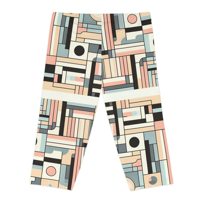 Fashion-forward Body Blaze Bootcamp Luxe Capri Leggings from Dazzling Dreams Studio, perfect for vibrant workouts and casual outings.