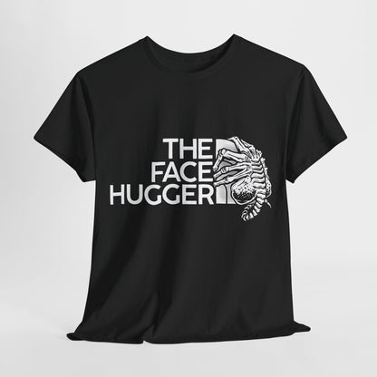 Luxurious black Face Hugger Alien Graphic T-Shirt, showcasing striking white printed design, perfect for urban fans of science fiction and Alien lore.