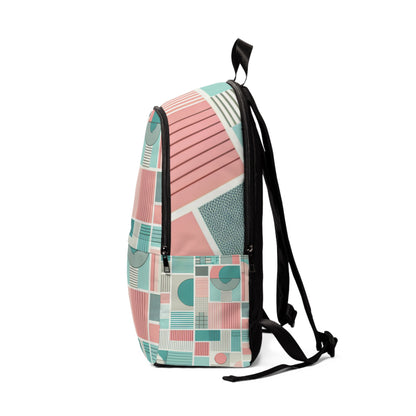 Versatile Tranquil Pastel Geometric Backpack by Dazzling Dreams Studio with spacious interior and adjustable straps, perfect for everyday use.