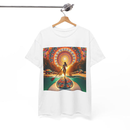Nature-inspired Delightfull Paddle Board T-Shirt, ideal for outdoor adventures, created by Dazzling Dreams Studio.