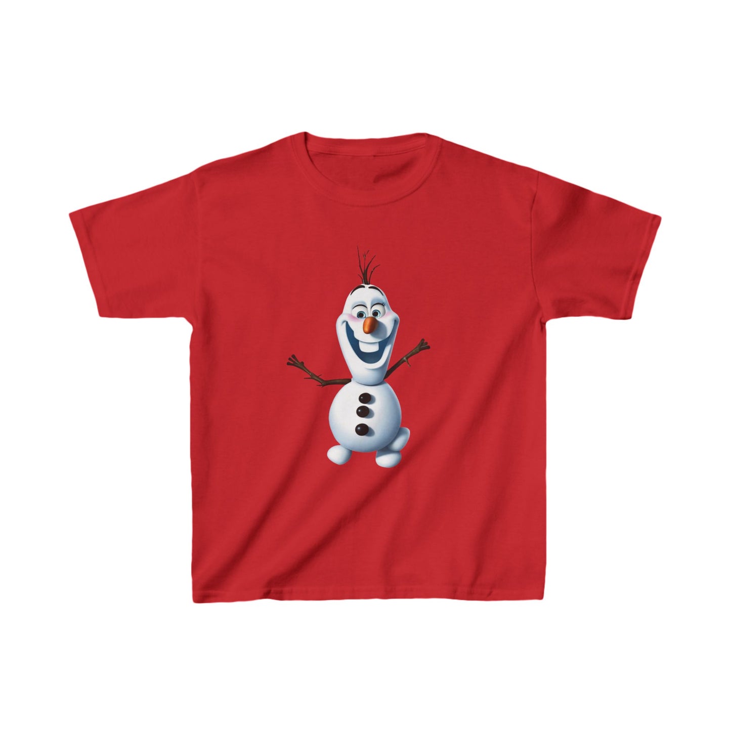 Kids Cute Frozen Olaf T shirt Heavy Cotton Tee 16 colors