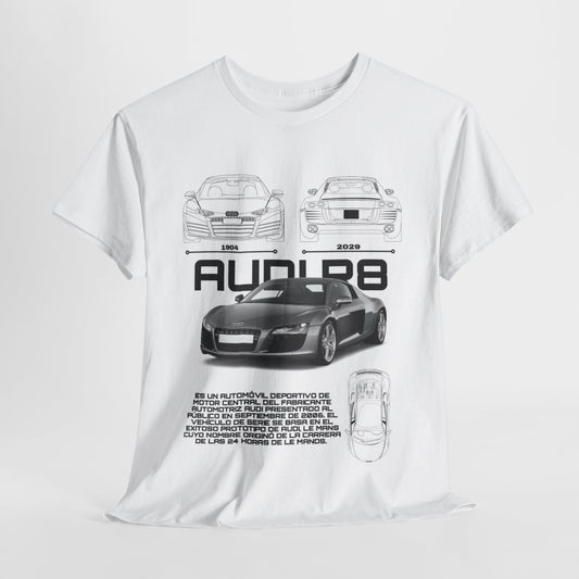 Audi R8 Blueprint T-Shirt: Mens/Womens Tee, Car Design Urban Street