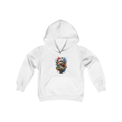 Unisex Teens Gaming Sweatshirt With Graphic Print - Stylish Crewneck Hoodie in white showcasing a bold graphic design for gaming enthusiasts.