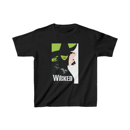 Wicked Movie Graphic Unisex T-Shirt Tee featuring a stylish design with iconic green witch elements and the bold 'Wicked' logo. Crafted from luxe cotton for stylish fans, this tee is the perfect fit for every occasion.