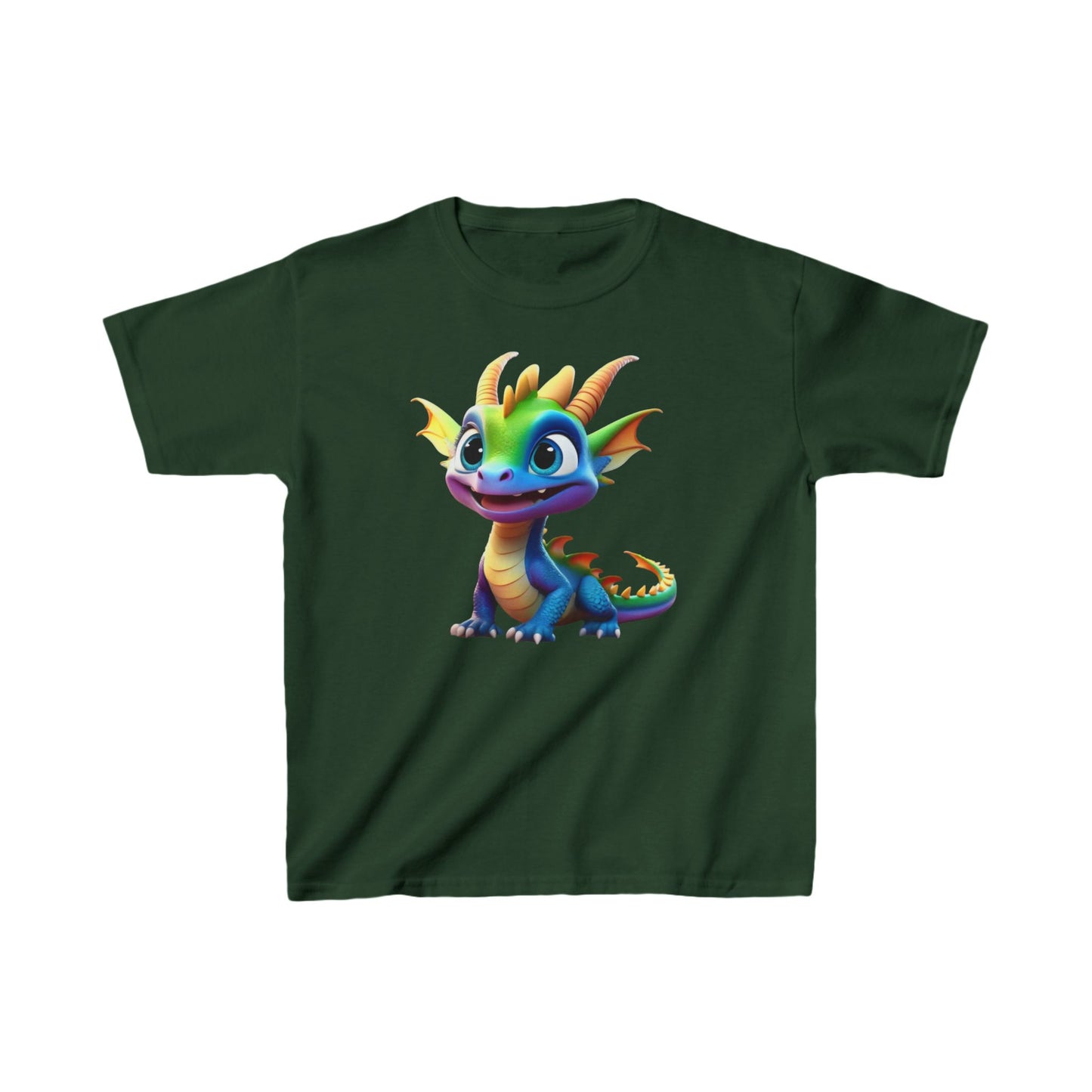 Kids Cute Dragon T shirt Heavy Cotton Tee 16 colors