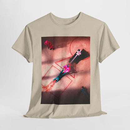 Squid Game Unisex Men's Women's Graphic Cotton Funny T Shirt Tee Street Urban featuring a dramatic design inspired by the Netflix series, showcasing key elements of suspense and intrigue.