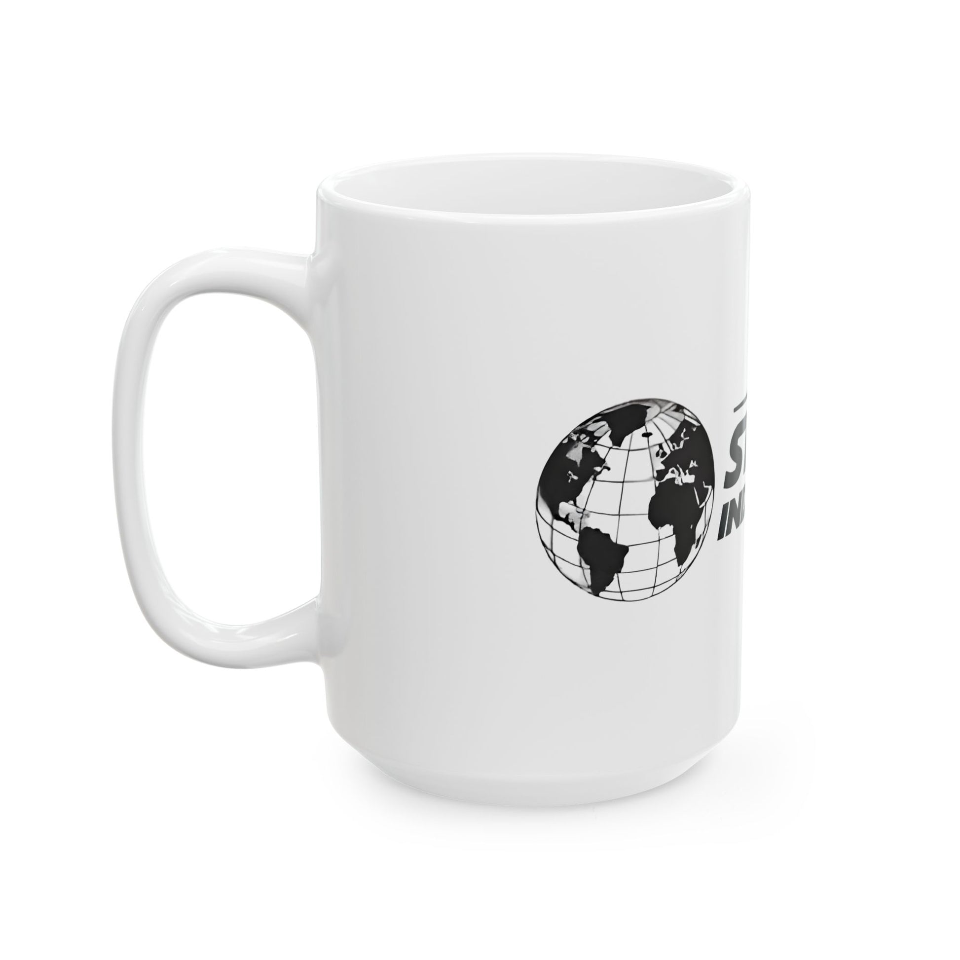 Stark Industries Iron Man Logo Image Ceramic Mug - a stylish companion for your morning caffeine fix, because even geniuses need their brew!