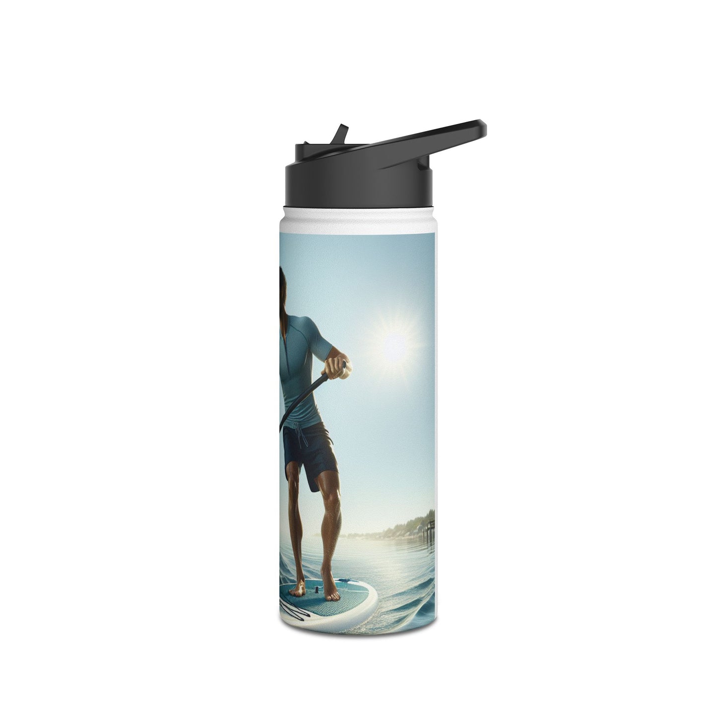 Fantasy Paddleboarding Stainless Steel Water Bottle, Standard Lid