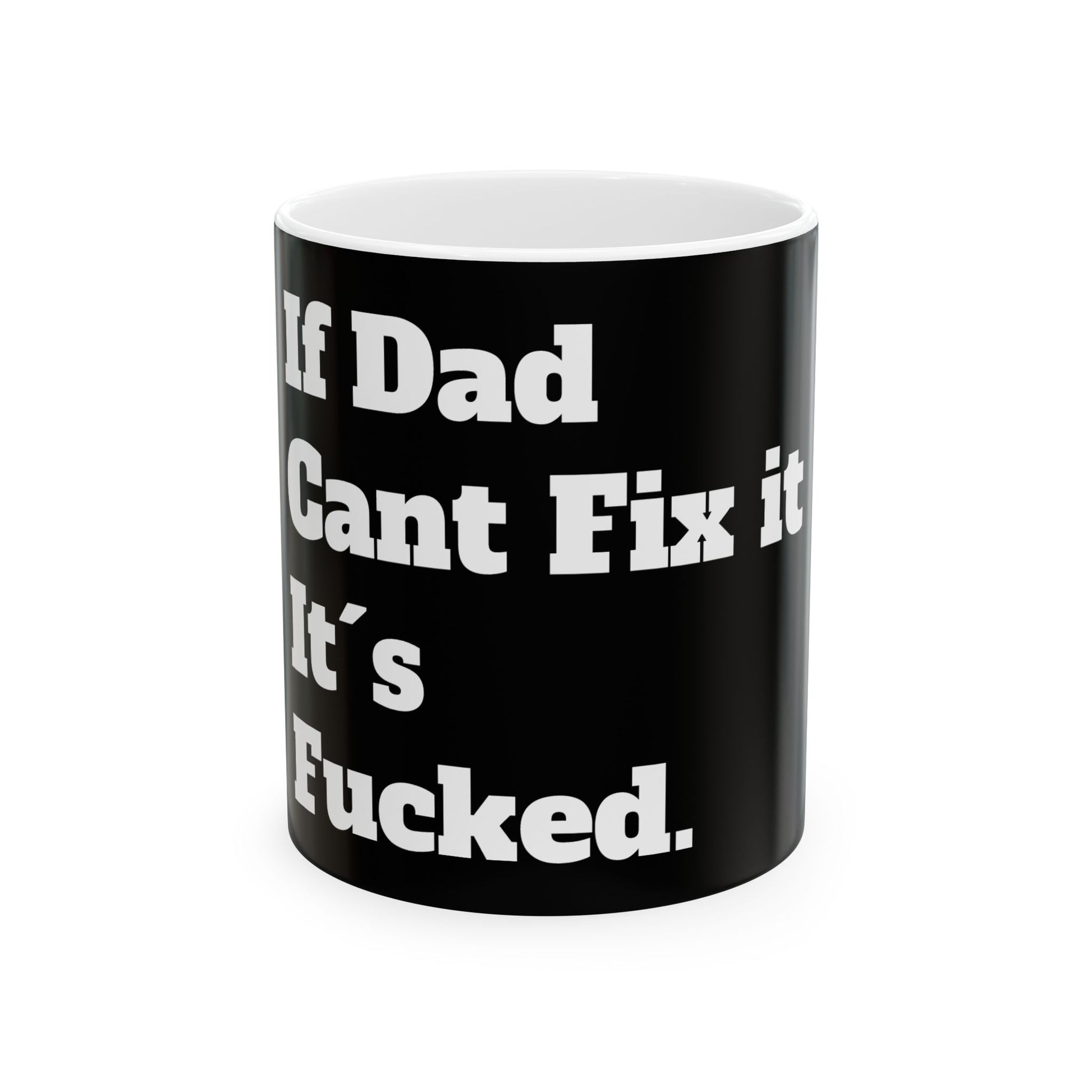 Inappropriate Slogan Ceramic Mug featuring a funny F-word design, perfect for cheeky office humor and adult gift ideas.