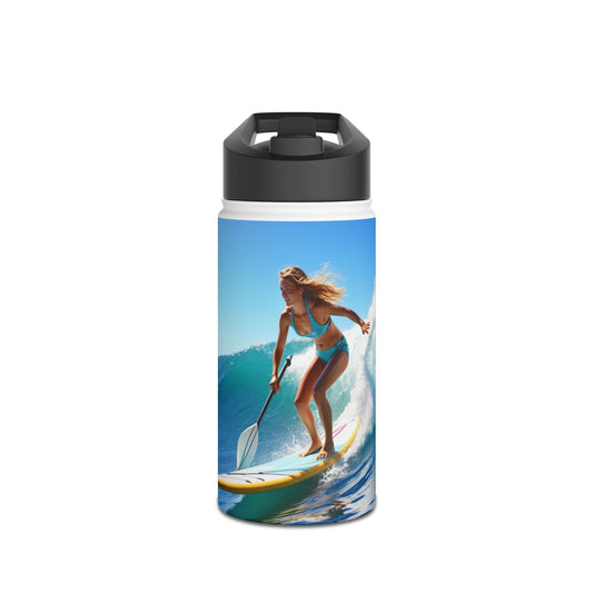 Fantasy Paddleboarding Stainless Steel Water Bottle, Standard Lid