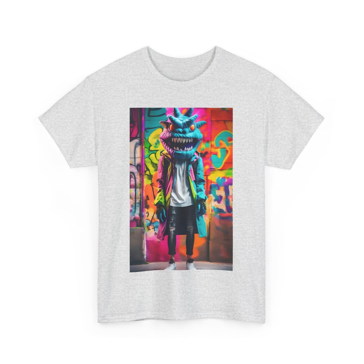 Street Monster Graphic T-Shirt, Urban Streetwear Top, Unisex Cotton