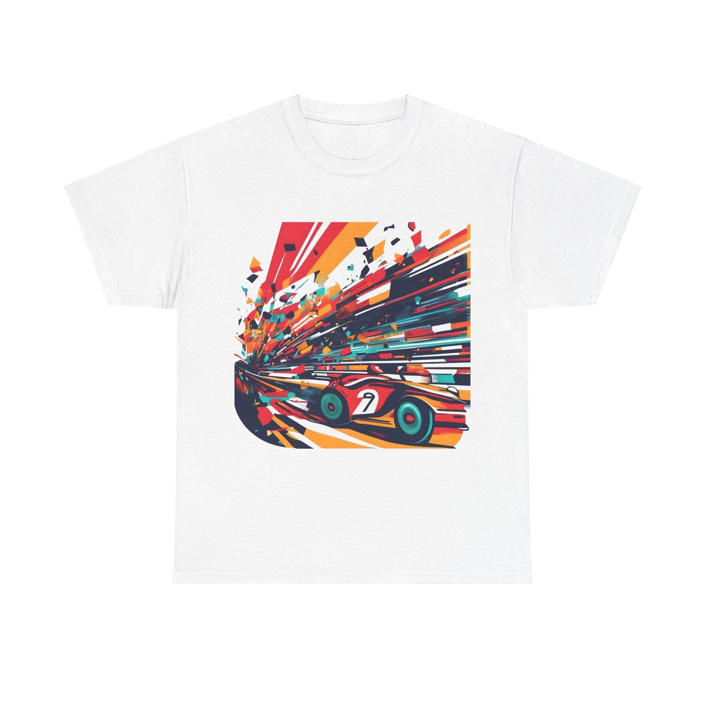 Retro Racing Vintage  Car Graphic T-Shirt, Urban Streetwear Top, Unisex Cotton