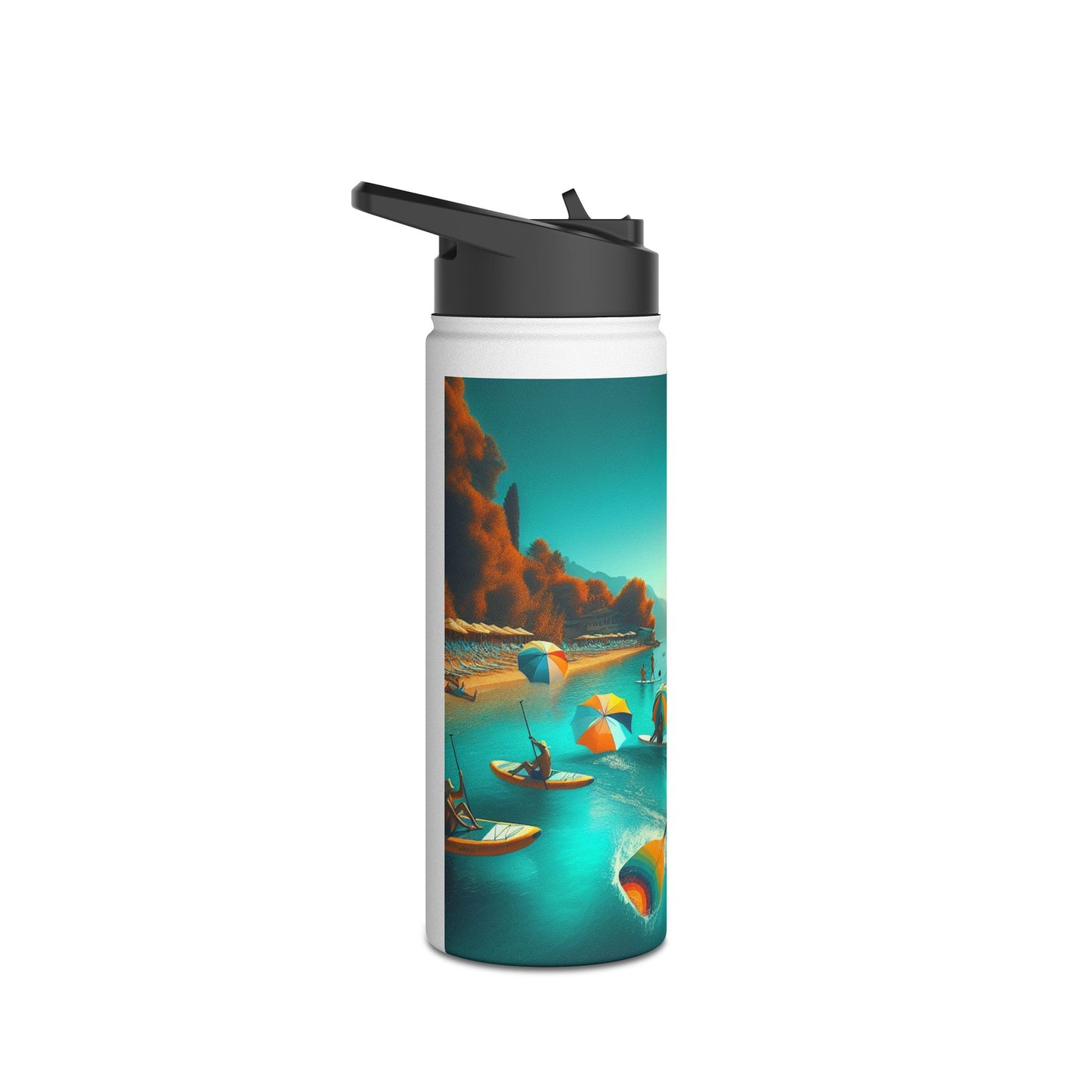 Fantasy Paddleboarding Stainless Steel Water Bottle, Standard Lid