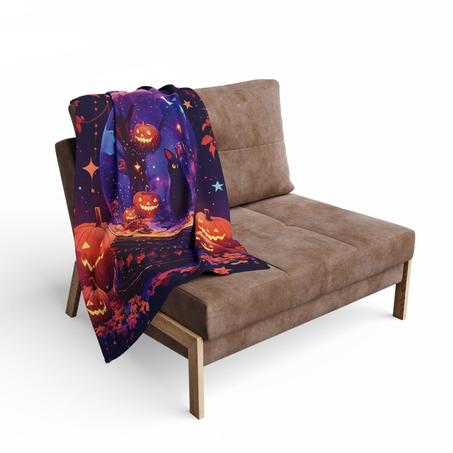 Decorative and Warm Halloween Spooky Arctic Fleece Blanket 3 Sizes