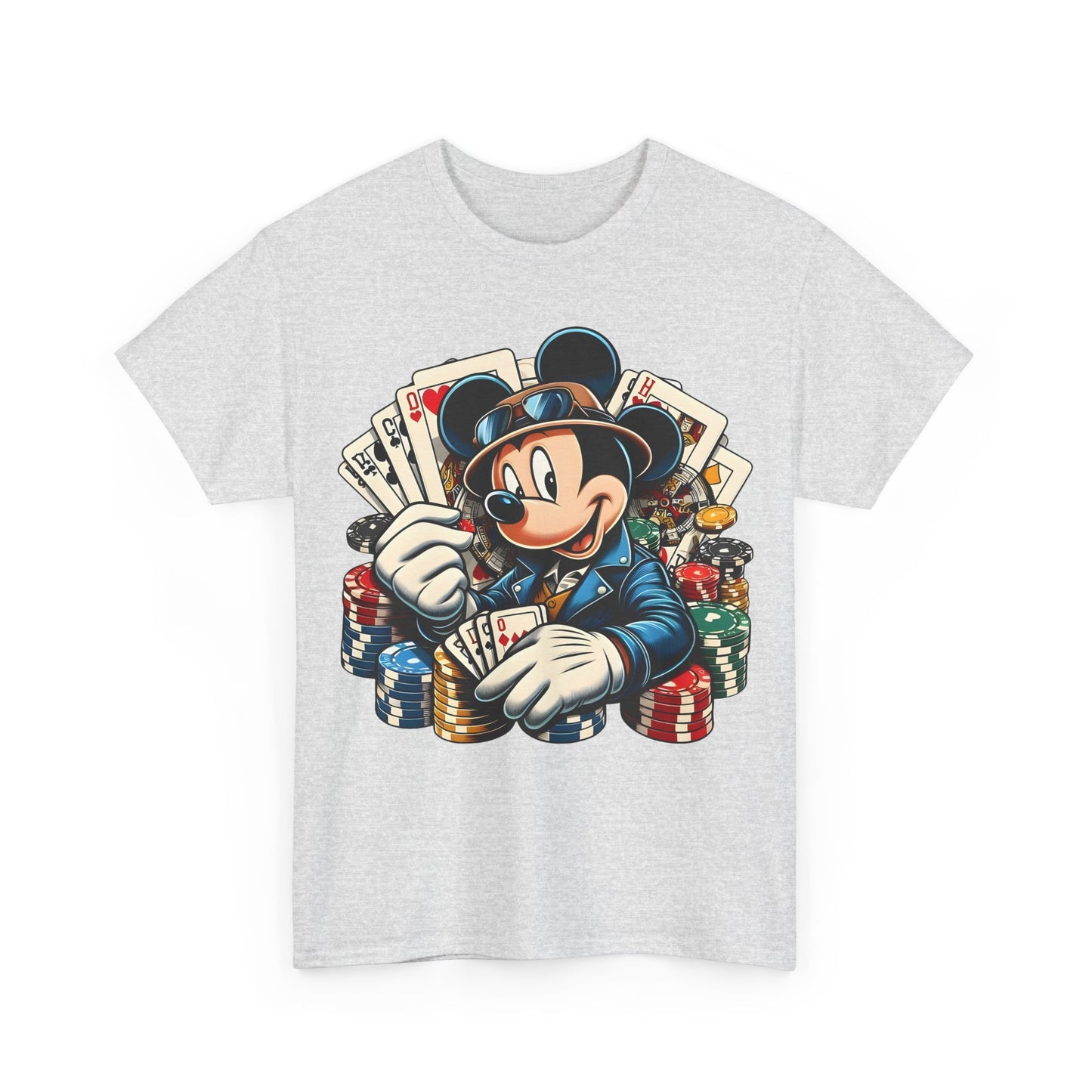 Mickey Mouse Poker Unisex Graphic Tee Shirt