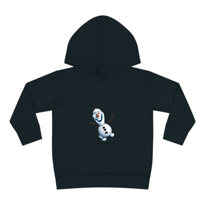 Girls Olaf Frozen Hoodie featuring a whimsical illustration of Olaf, the beloved snowman from Frozen, perfect for young fans aged 2-5 years.
