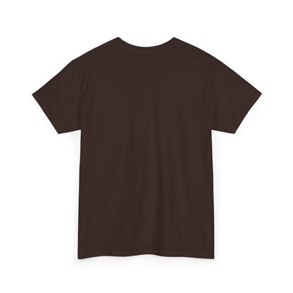 Luxury urban unisex cotton t-shirt featuring a minimalist back design, ideal for showcasing style and comfort with a statement that reads 'In My Defence I Was Left Unsupervised'.