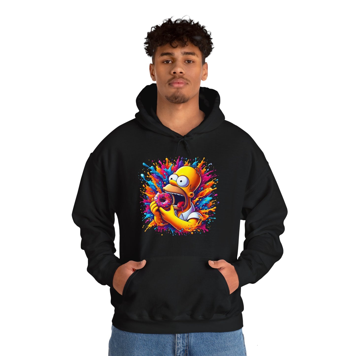 Unisex Urban Homer’s Hungry Delight Graphic Lightweight Hooded Sweatshirt