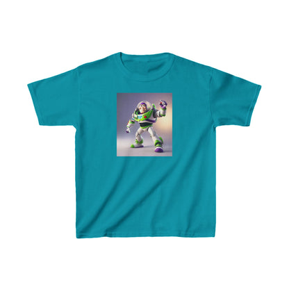 Refined Kids Buzz Lightyear Heavy Cotton T-Shirt featuring beloved Buzz Lightyear design, ultimate choice for young explorers.
