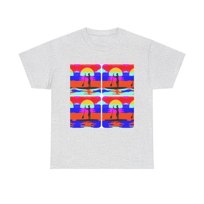 Full-size display of the Delightful Paddleboard Adventure T-Shirt by Dazzling Dreams Studio, emphasising its versatile design suitable for any outdoor occasion.