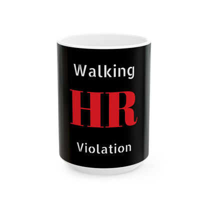 Inappropriate Slogan Ceramic Mug - Funny Office Mug featuring an F-word design perfect for cheeky coffee moments.