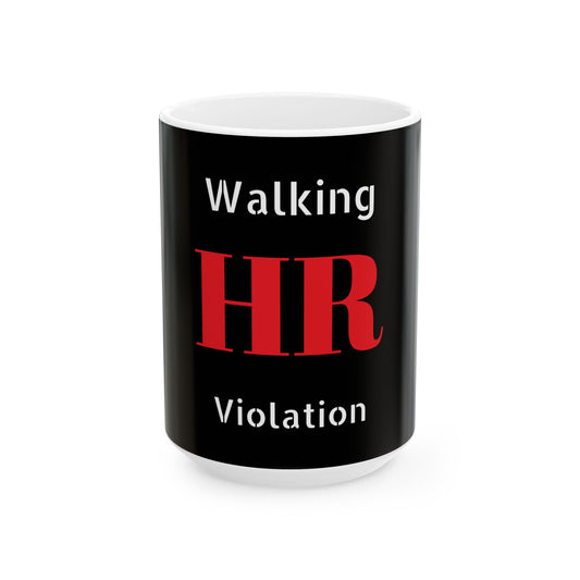 Inappropriate Slogan Ceramic Mug - Funny Office Mug featuring an F-word design perfect for cheeky coffee moments.