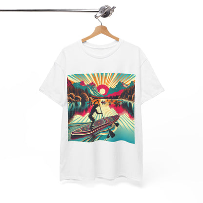 Premium quality Paddle Board T-Shirt by Dazzling Dreams Studio, designed for comfort and style, ideal for casual outings and aquatic activities, capturing the essence of paddleboarding.