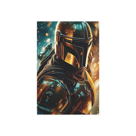 Mandalorian Star Wars Metal Art Poster