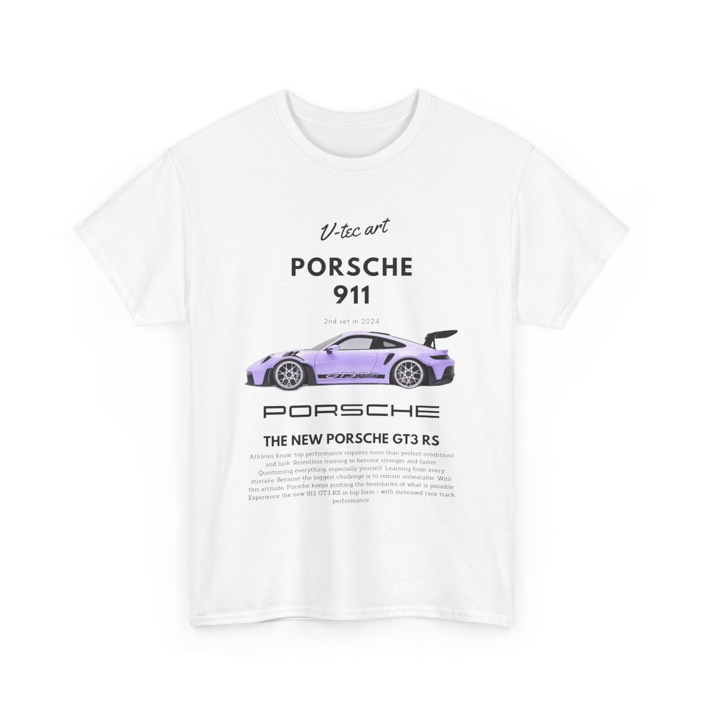 Porsche 911 GT3 RS Unisex T-Shirt: V-tec Art Men's/Women's Tee Urban Street