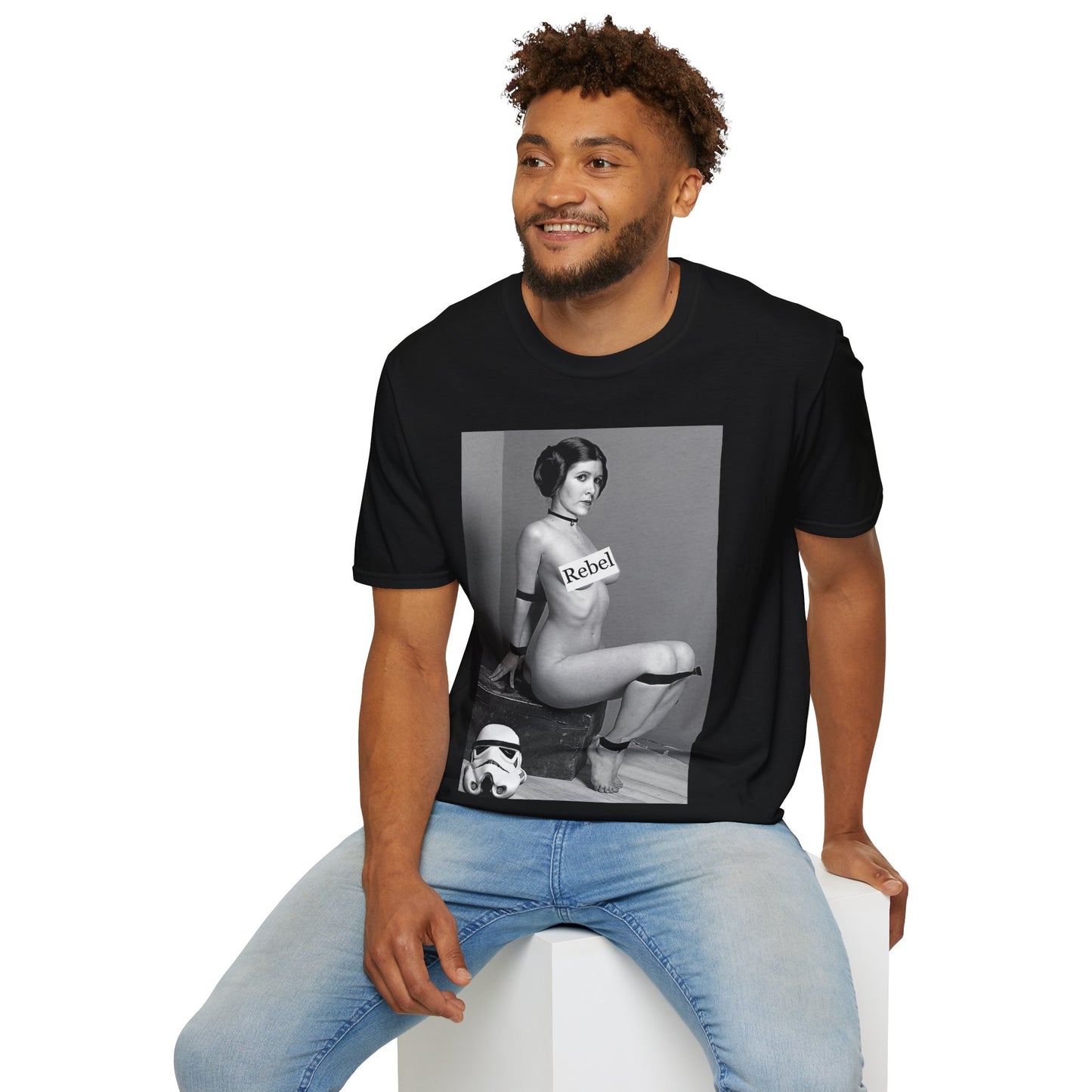 Luxury Rebel Star Wars T-Shirt showcasing an eye-catching, bold graphic design, perfect for those who dare to stand out.