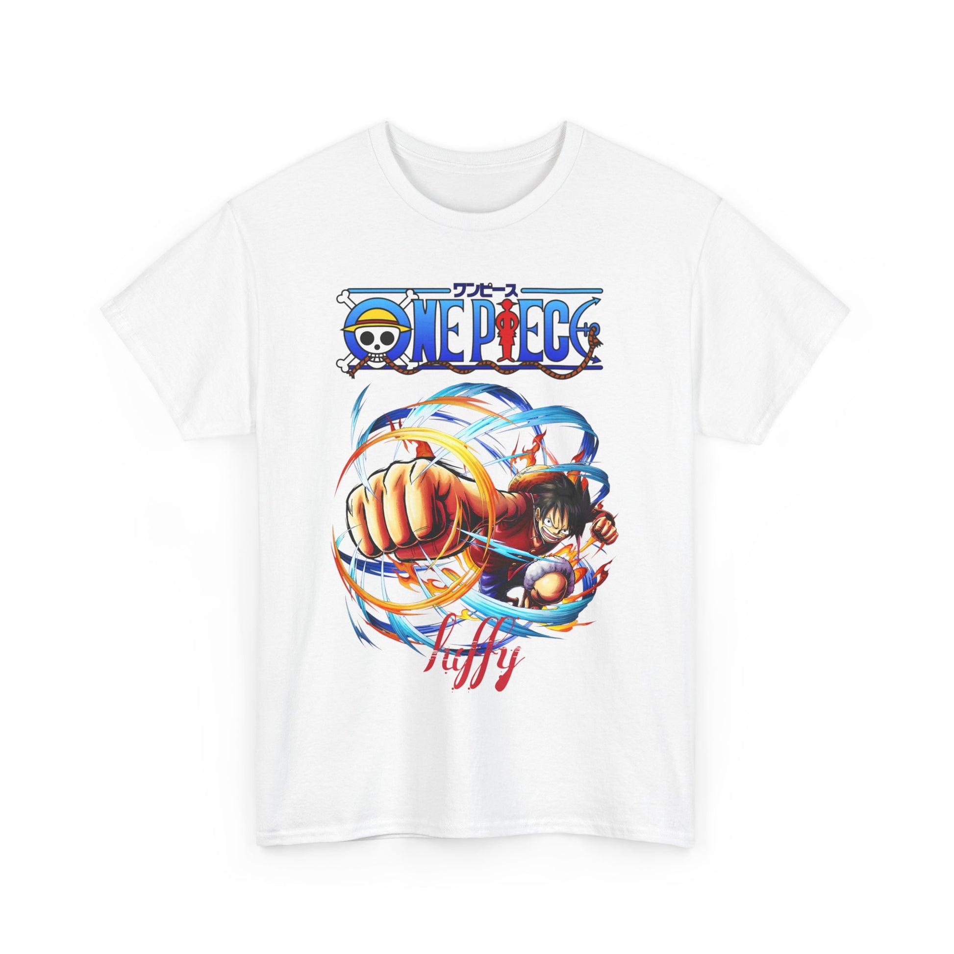 Elegant white graphic t-shirt displaying a dynamic illustration of a character in motion, symbolising adventure and sophistication.