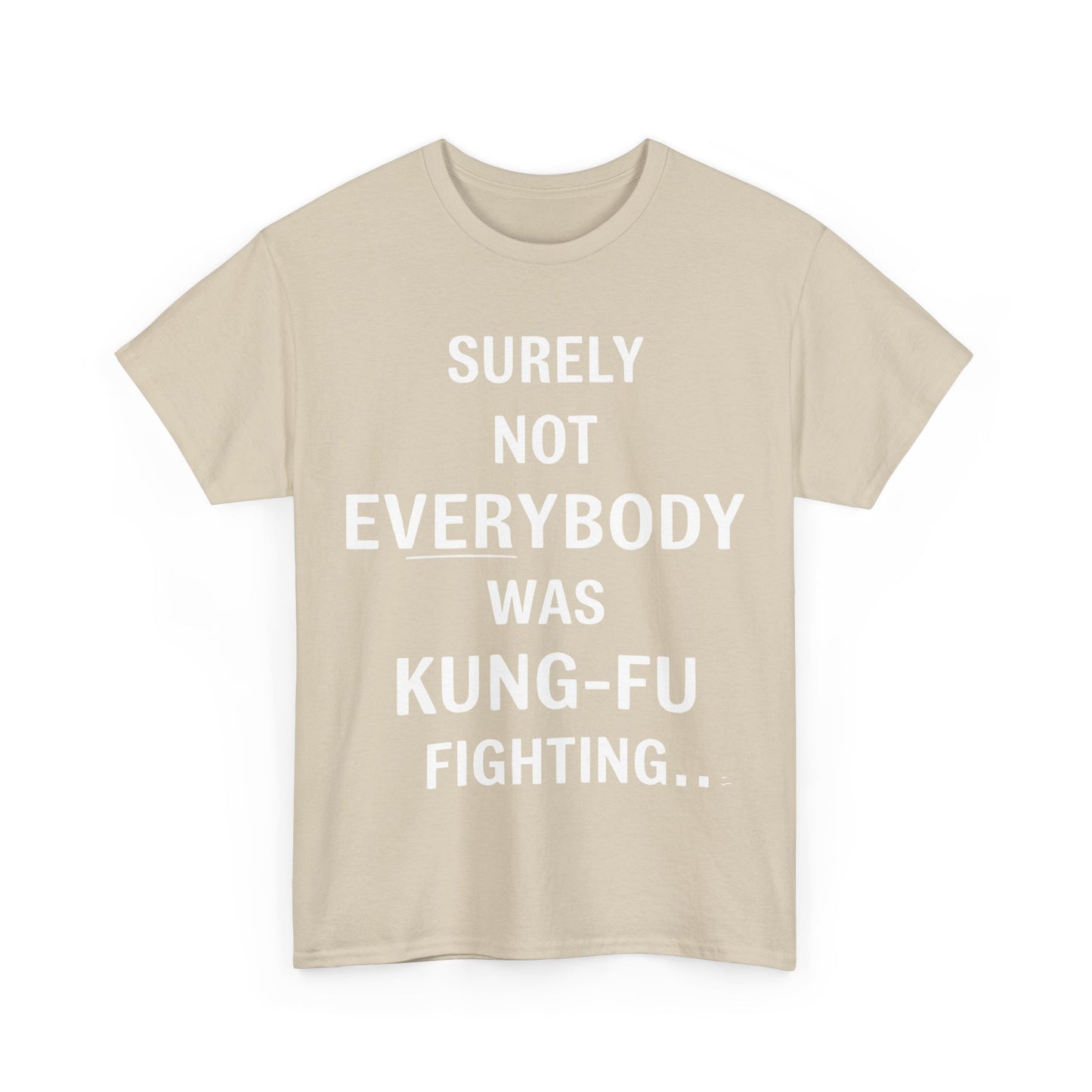 Kung Foo Fighting Graphic T-Shirt Urban Unisex Cotton Tee