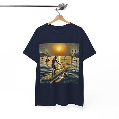 Versatile design of the Delightful Paddleboard T-Shirt by Dazzling Dreams Studio, suitable for both active wear and leisure, celebrating aquatic beauty.