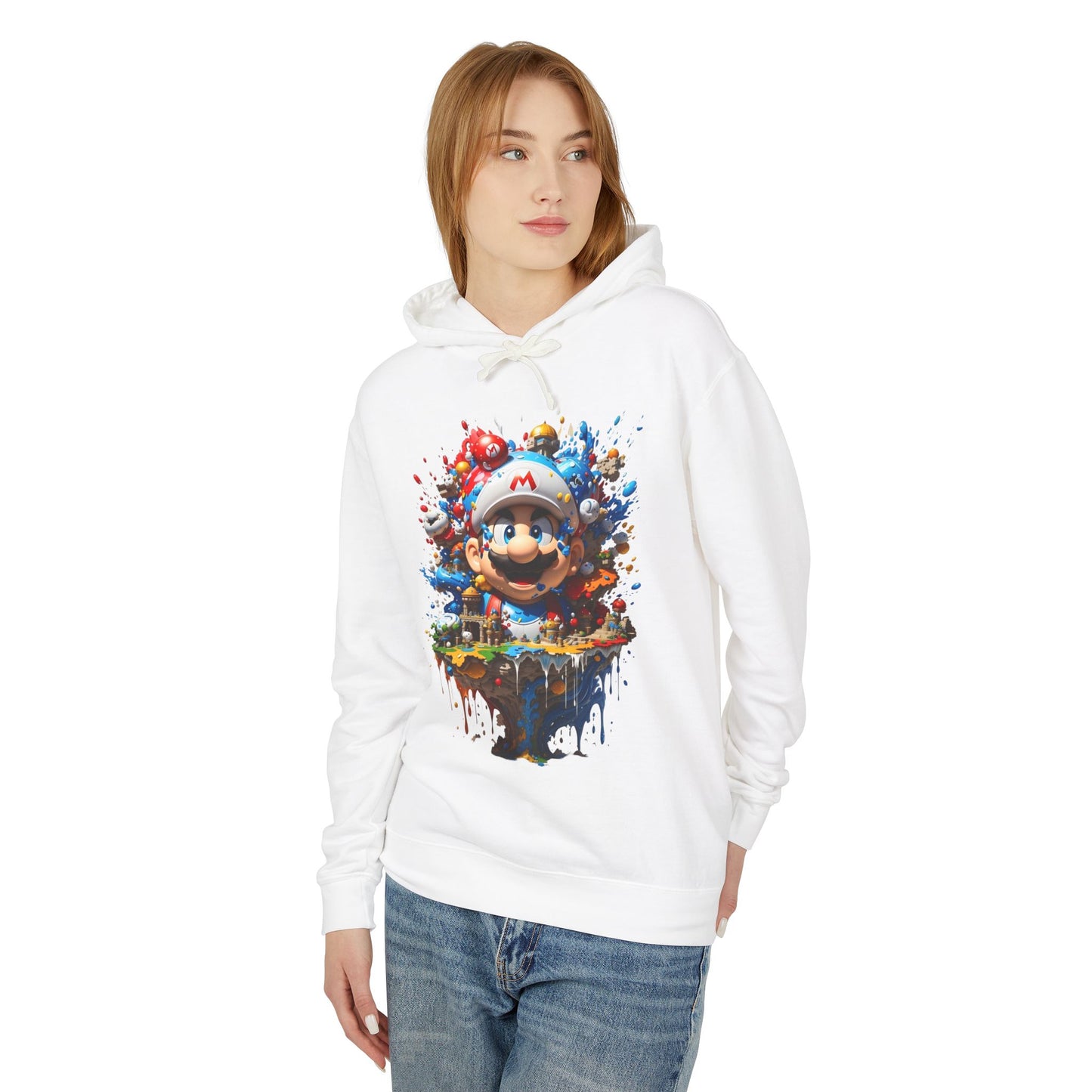 Unisex Computer Game Graphic Lightweight Hooded Sweatshirt Cotton