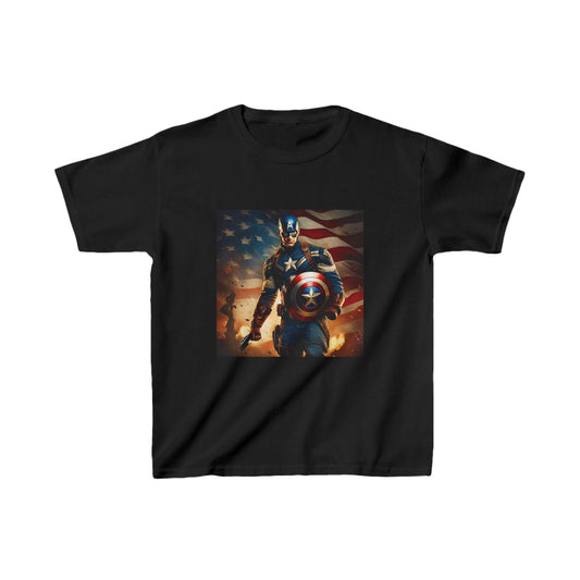 Kids Captain America Heavy Cotton Tee 16 colors