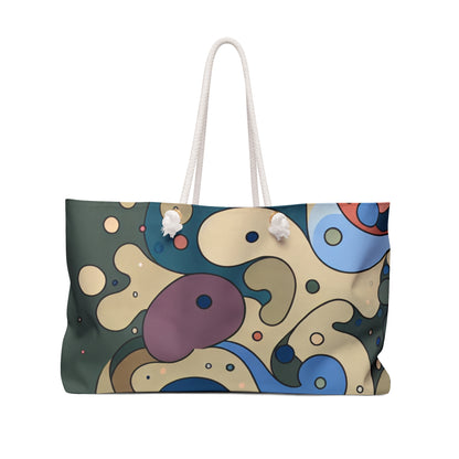 Vivienne Clairmont Fashion-Forward Weekender Bag by Dazzling Dreams Studio showcasing luxurious pattern for Summer 2024.