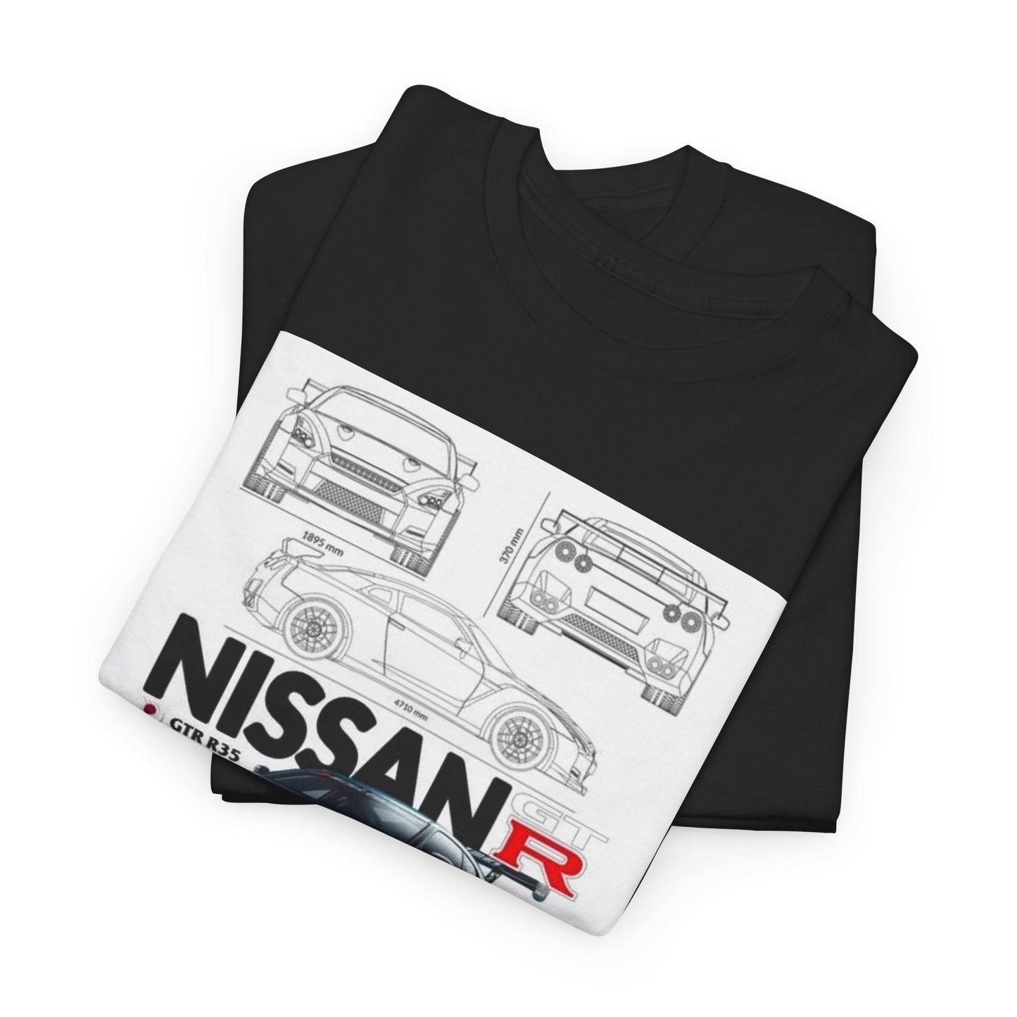 Nissan GTR R35 T-Shirt Men's Womens Technical Illustration Car Design Unisex Tee