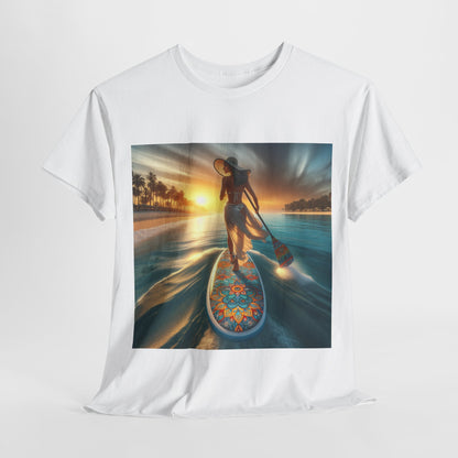 Elegant and comfortable Luxury Paddle Board T-Shirt by Dazzling Dreams Studio, suitable for casual wear and water adventures.