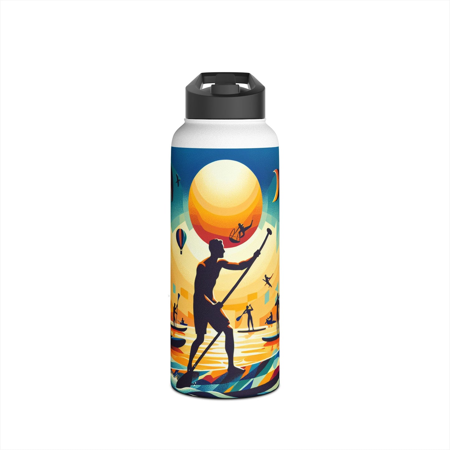 Fantasy Paddleboarding Stainless Steel Water Bottle, Standard Lid