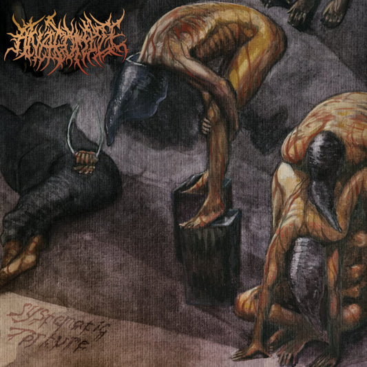Anatomize - Systematic Torture CD cover art, featuring brutal death metal aesthetics by Rancid Offal Records.