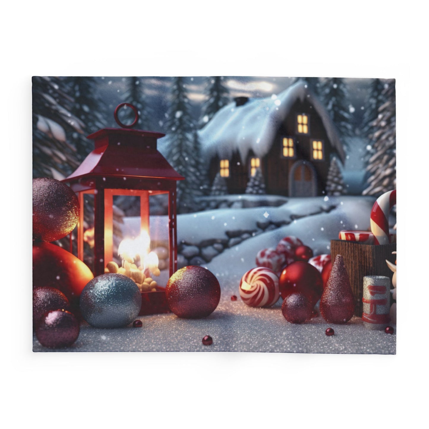 Decorative and Warm Christmas Arctic Fleece Blanket