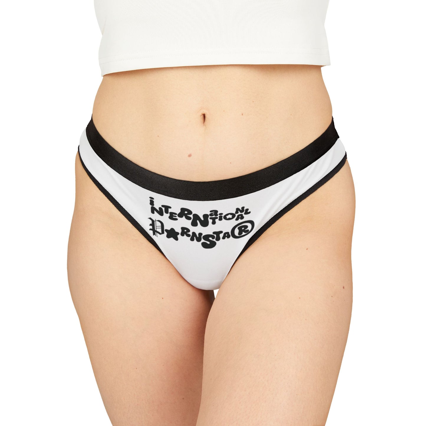 Humorous International Star Women's Sexy Thong with Unique Artistic Designs